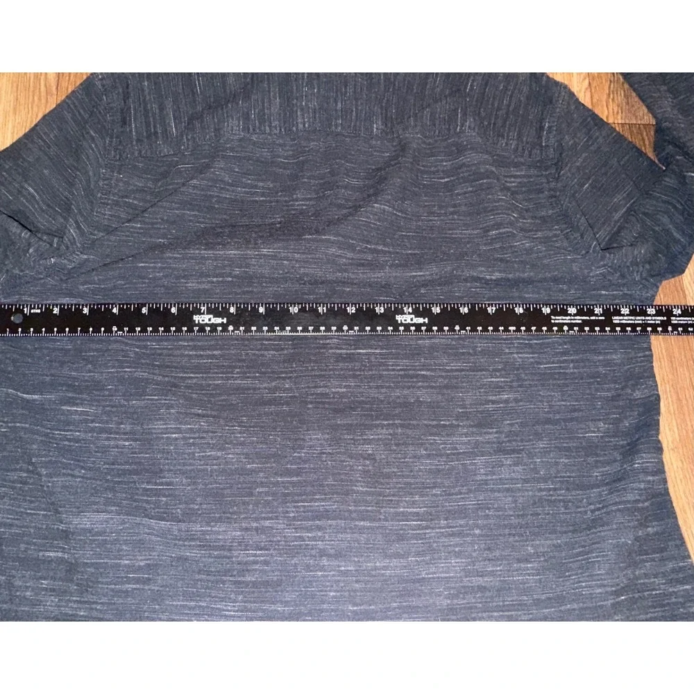 Hollister Mens XL Epic‎ Flex Stretch Button Down Shirt Charcoal Grey Space Dye